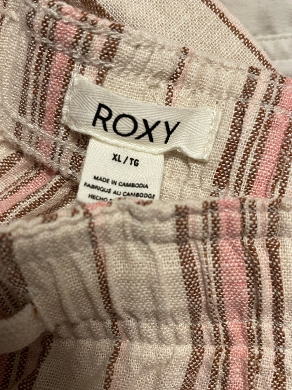 Roxy linen cargo pants XL - Picture 2 of 3